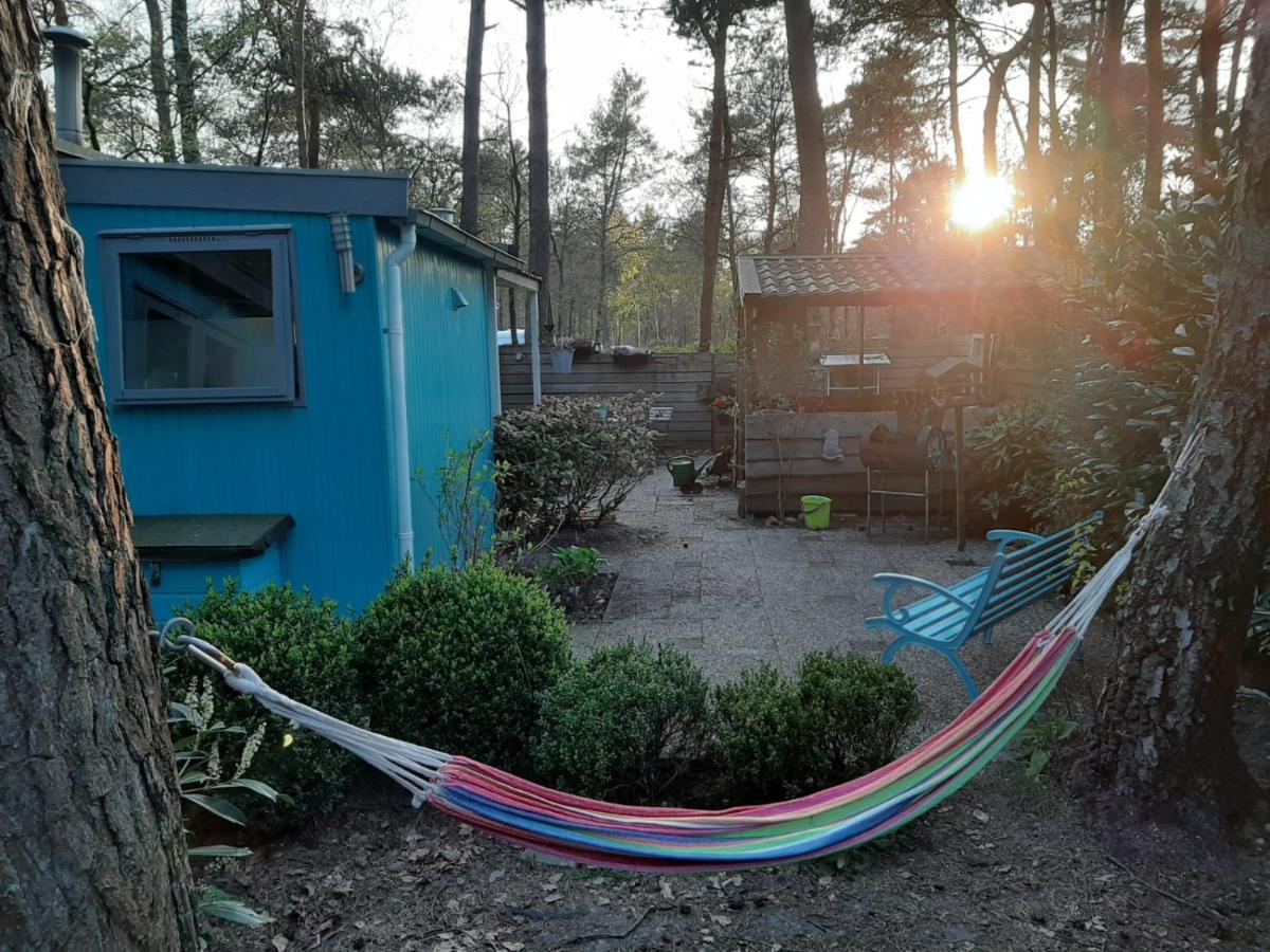 Boshuis Turquoise / Smaakvol Genieten Op De Veluwe Хундерло Экстерьер фото